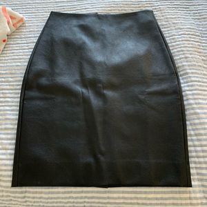 J. Crew faux leather skirt